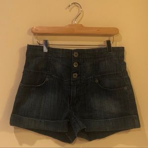 Super High Waist Denim Shorts